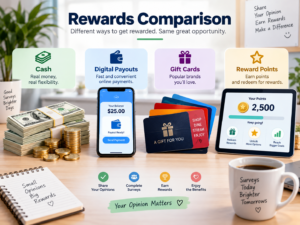 paid survey reward options