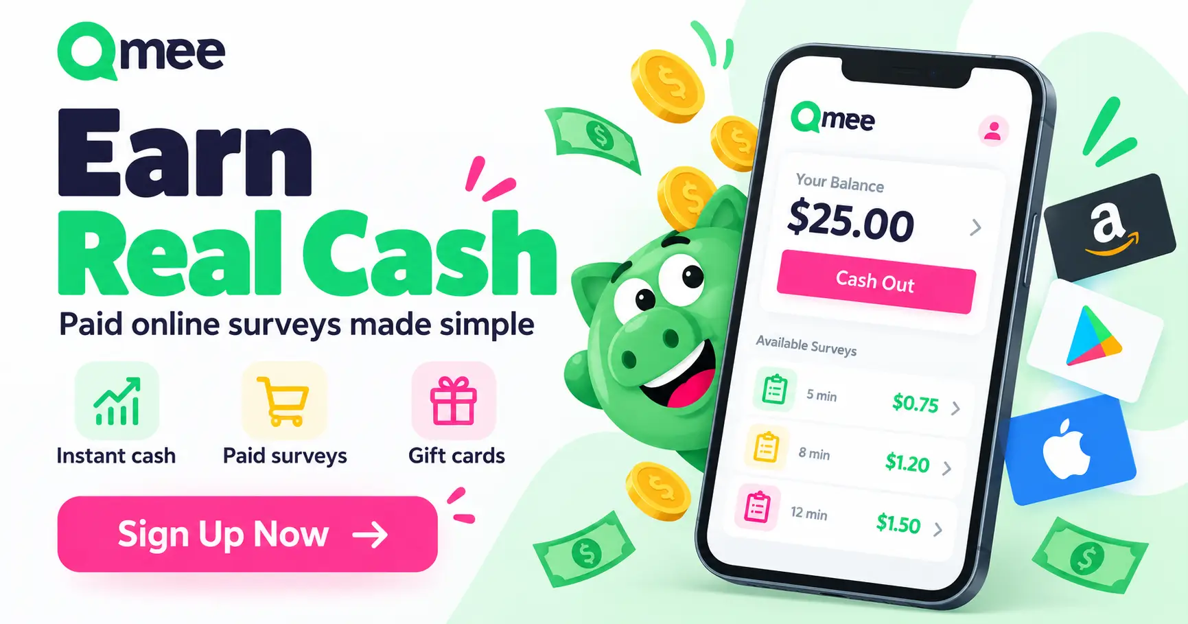 Earn Real Cash with Qmee