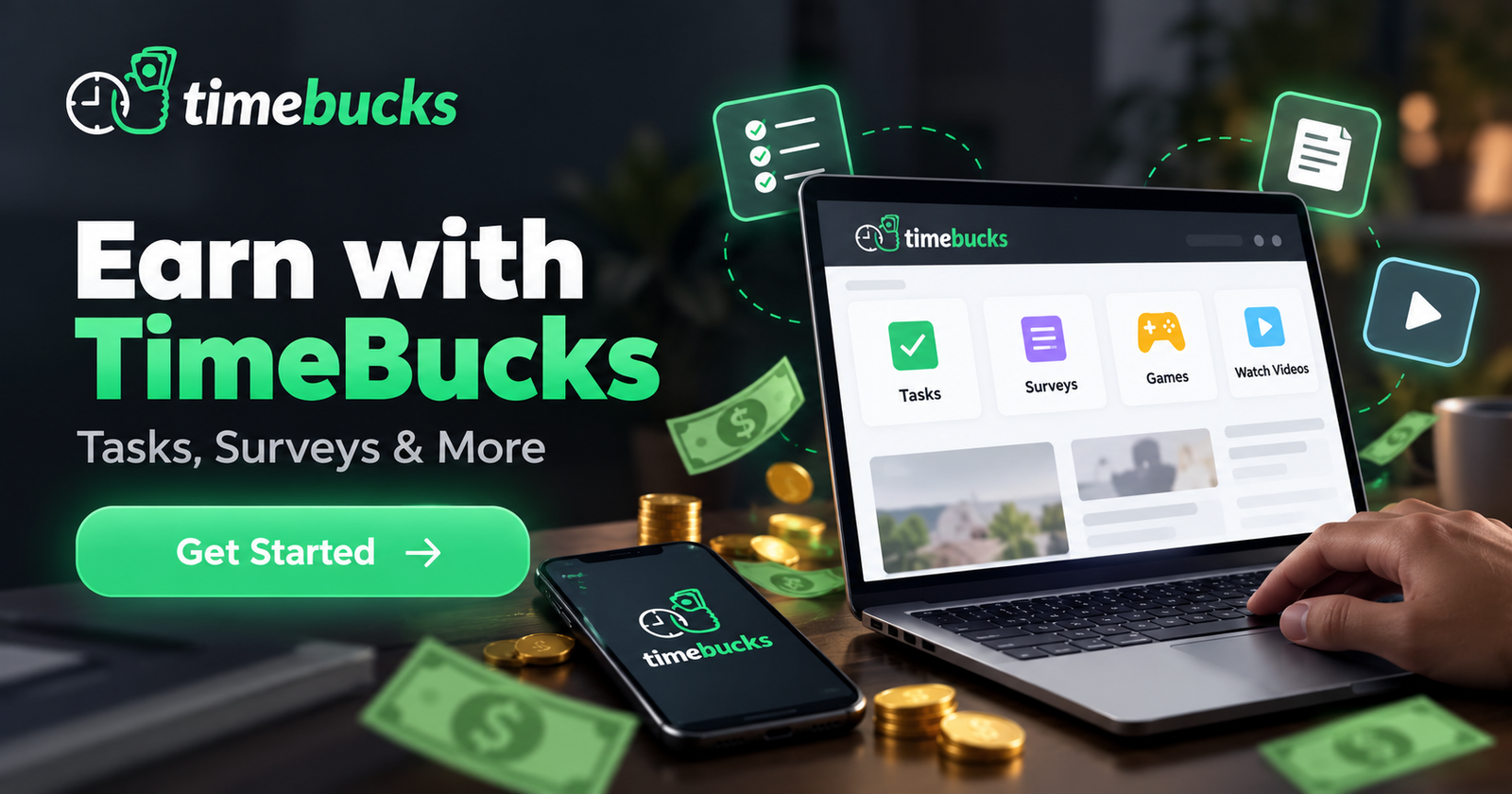 Earn with TimeBucks