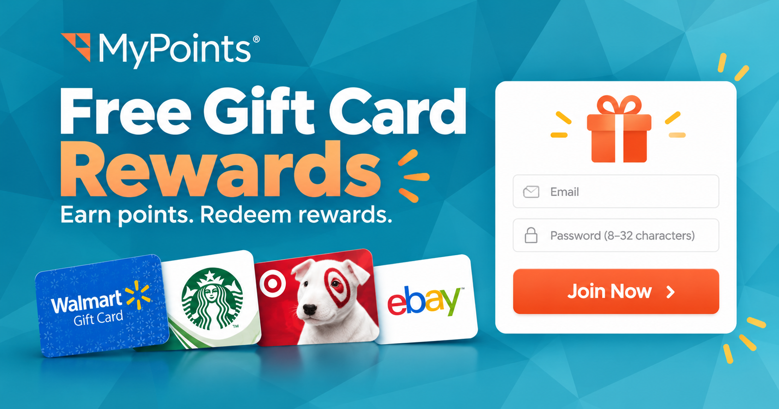 MyPoints Gift Card Rewards Banner