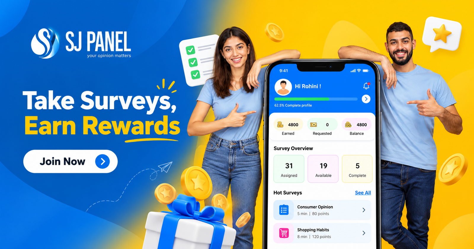 SJ Panel_ Take Surveys, Earn Rewards